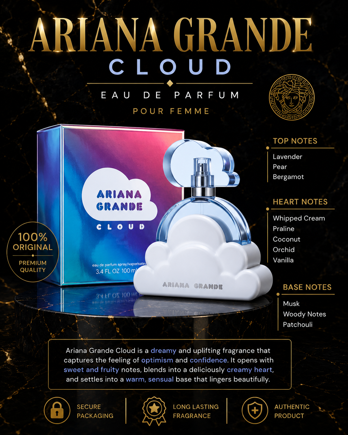 Ariana Grande Cloud Eau de Parfum 100ml – For Women