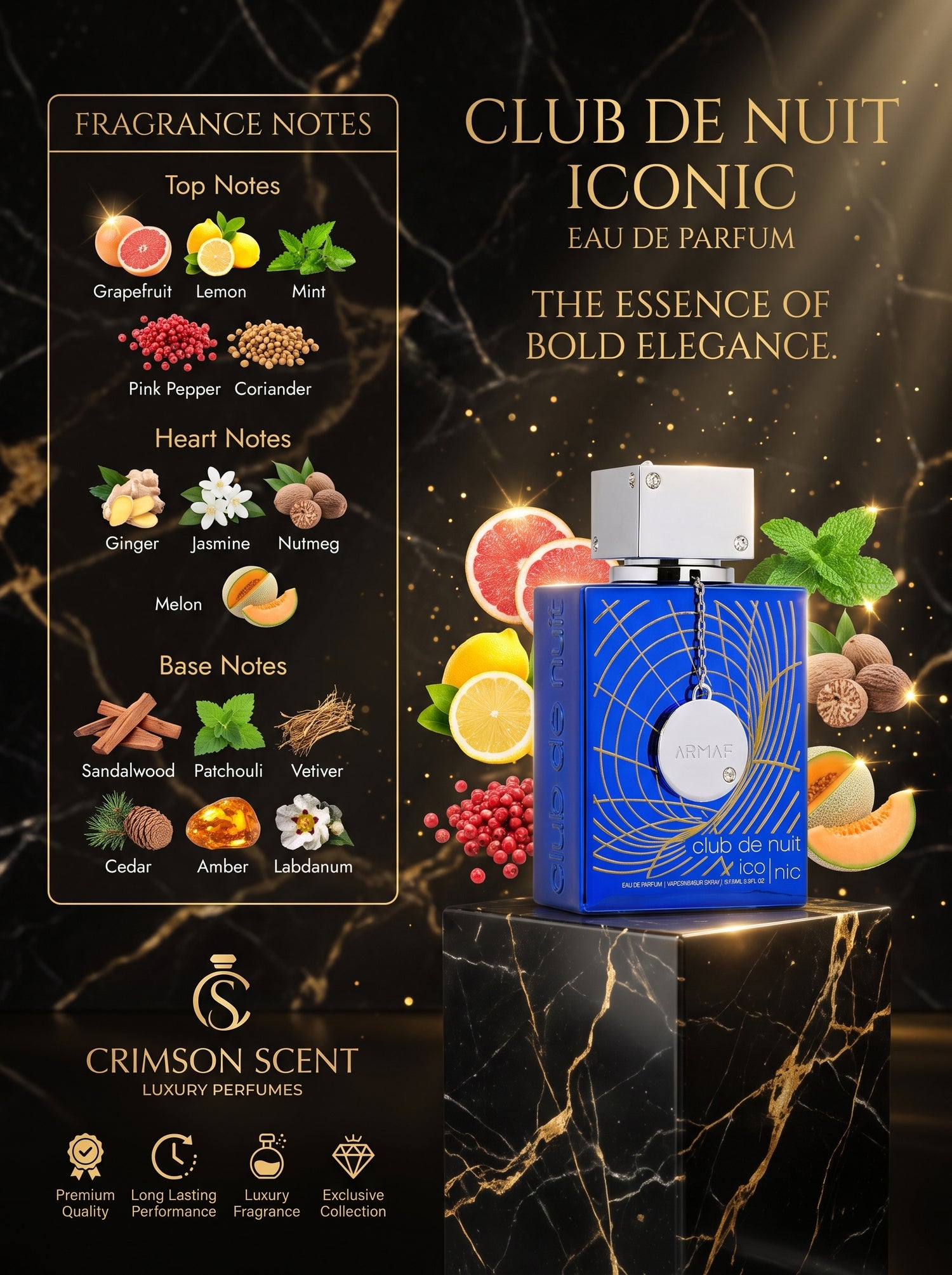 Armaf Club De Nuit Blue Iconic EDP 105 M