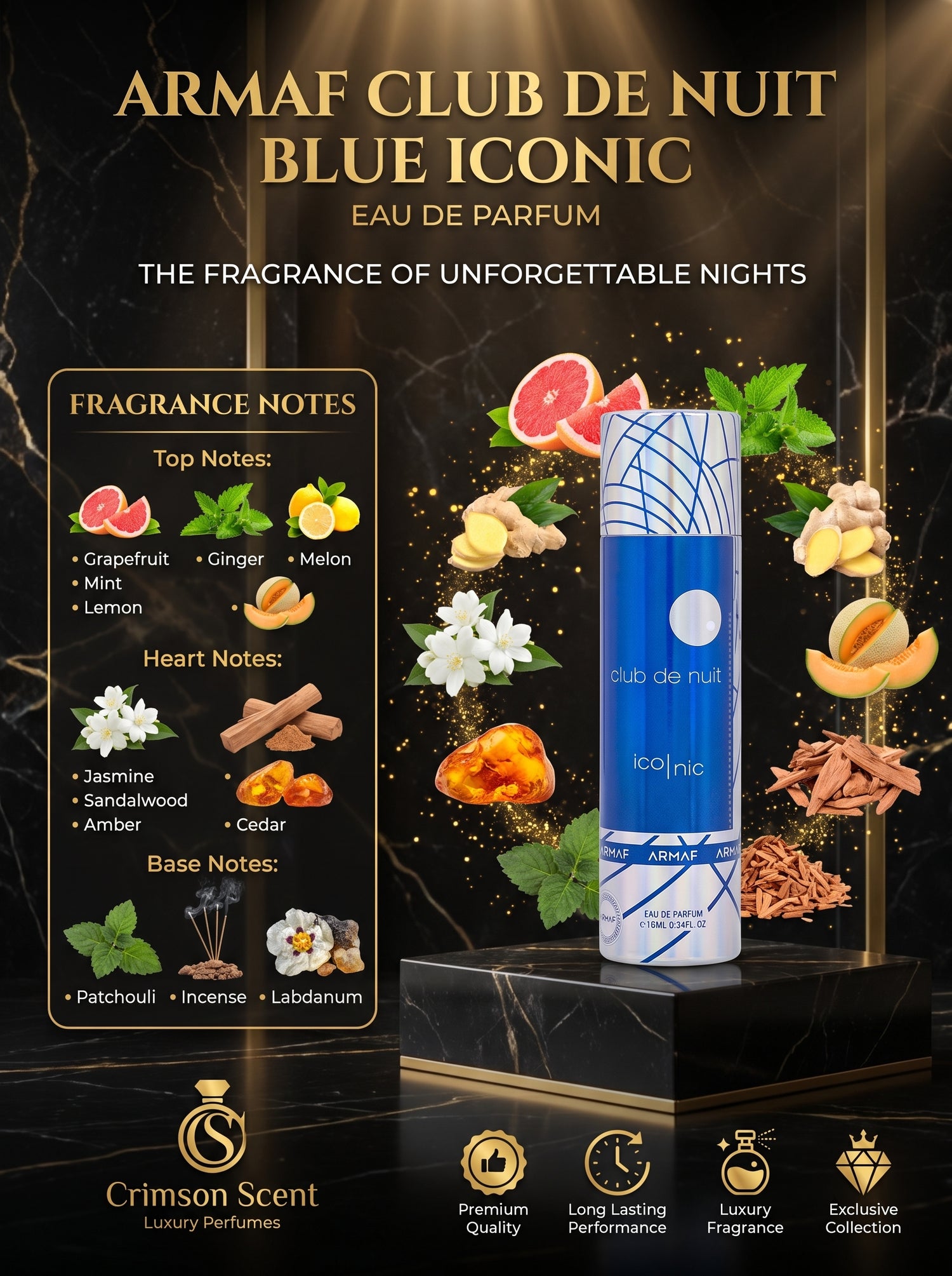 Armaf Club De Nuit Blue Iconic EDP 10 M