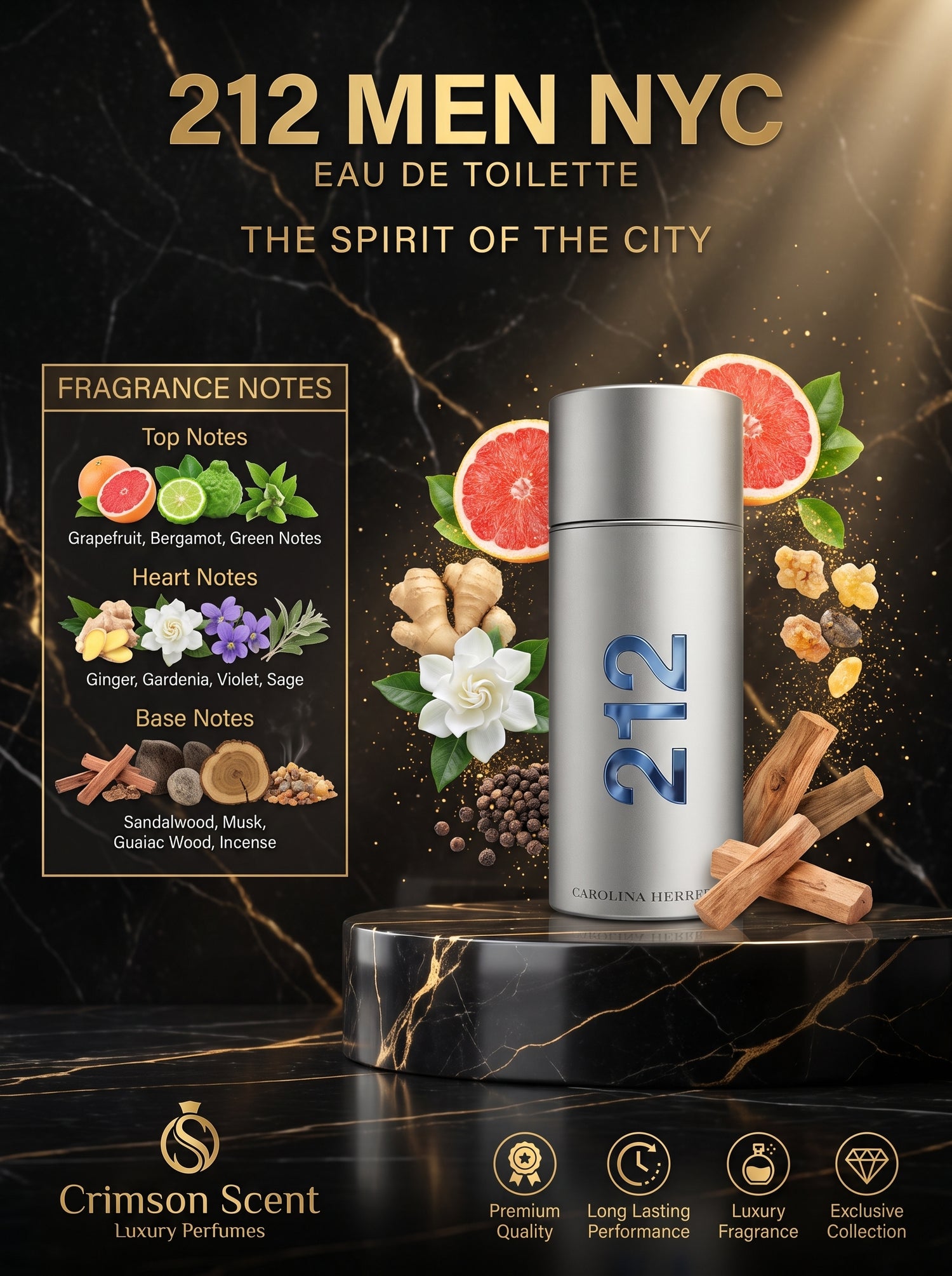 Carolina Herrera 212 MEN EDT 100 M