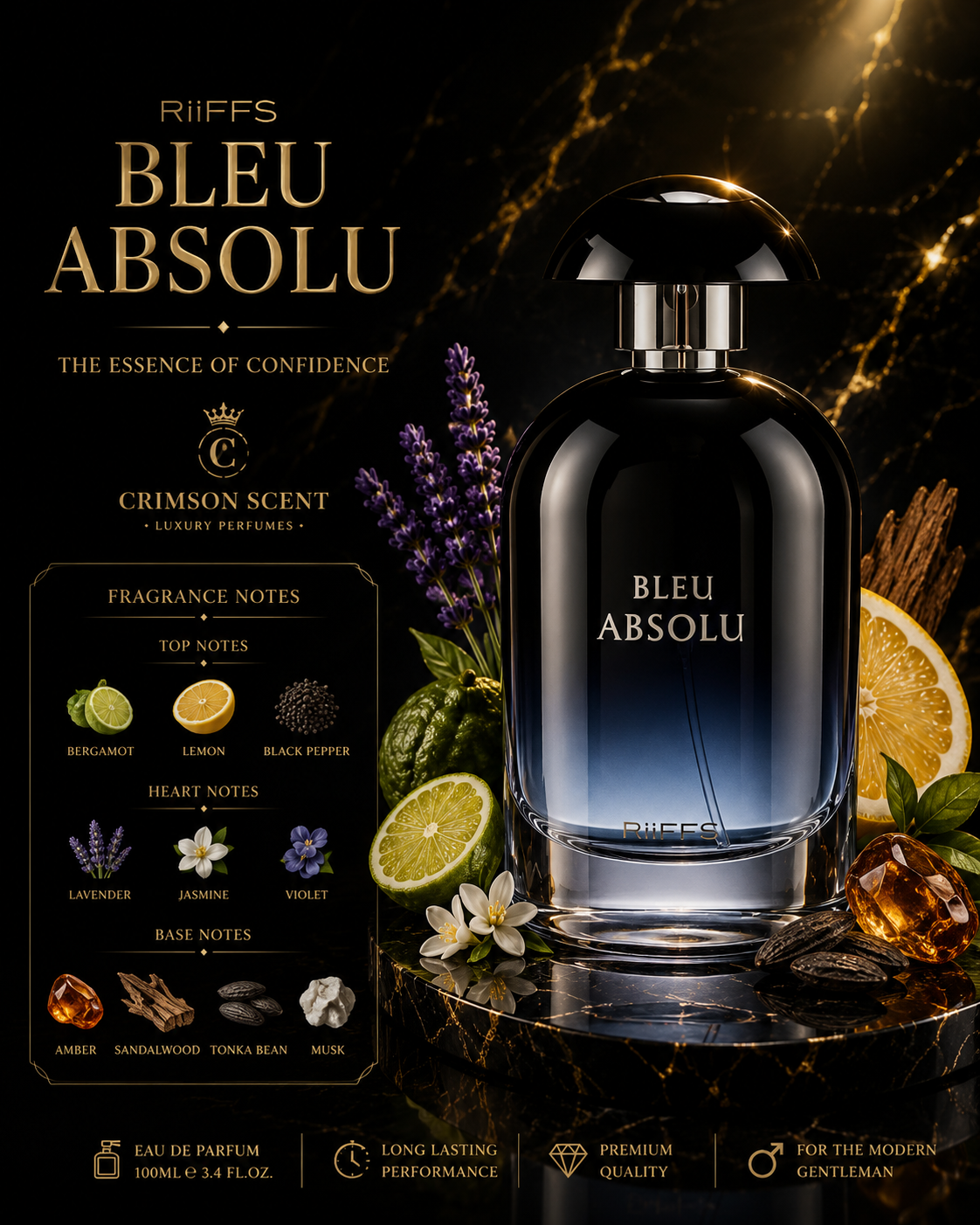 Riiffs Bleu Absolu EDP 100 M