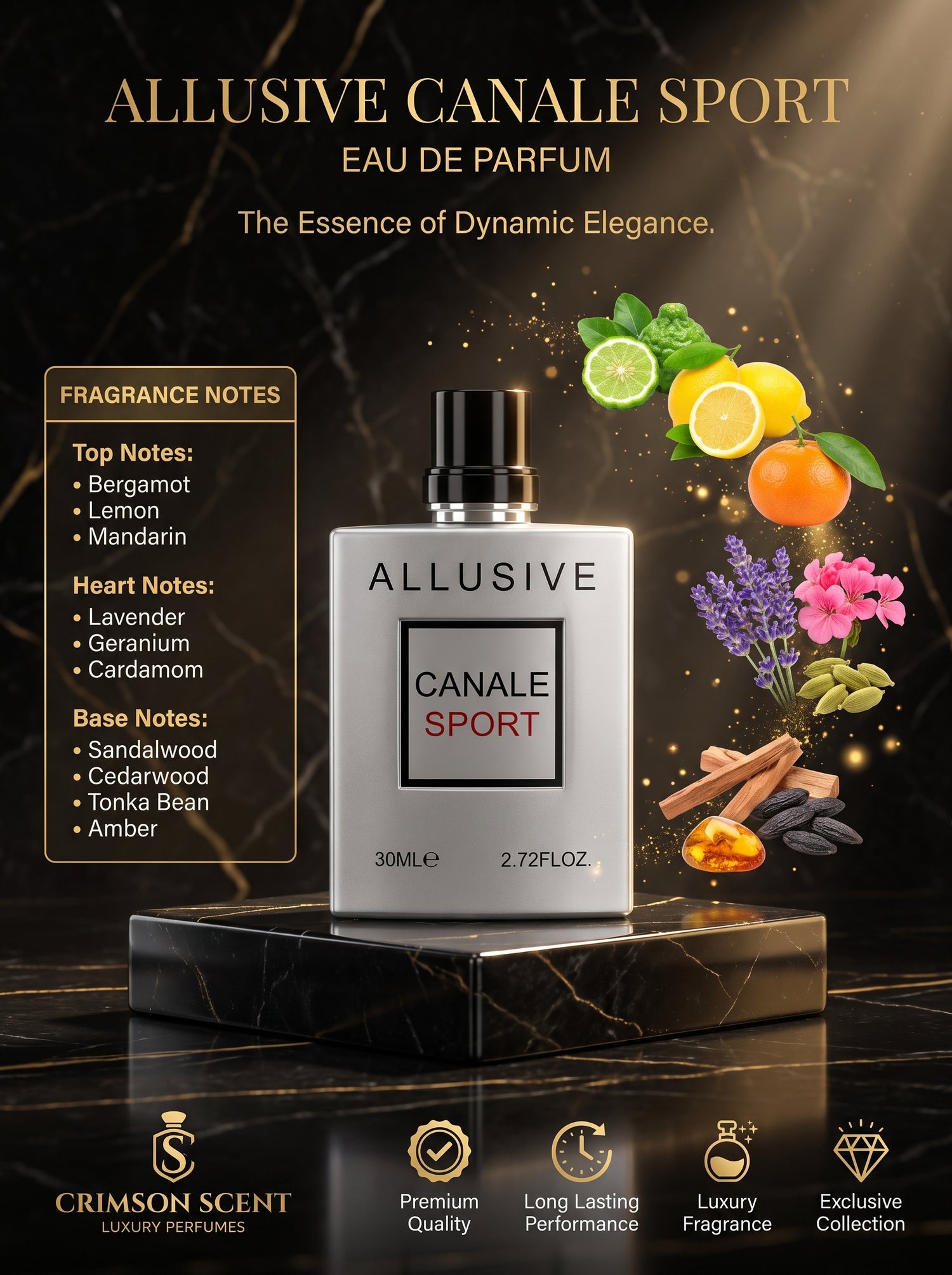 Fragrance World Allusive Canale Sport EDP 100 M